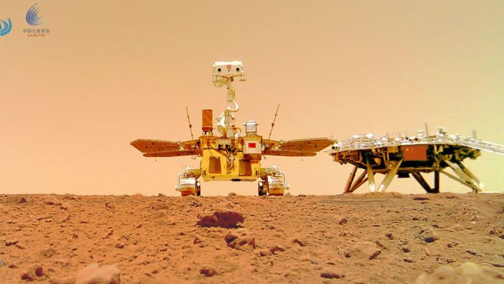 China publica imagens em cores da superfície de Marte